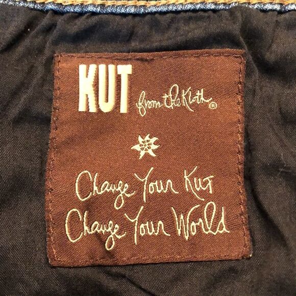 Kut from the Kloth Jeans with whiskering fading and very light distressing Sz 6 - Picture 10 of 11
